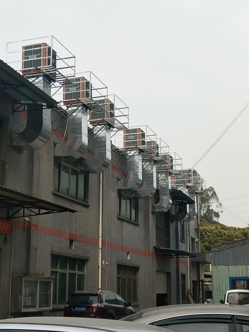 打磨車間環(huán)?？照{(diào)降溫工程