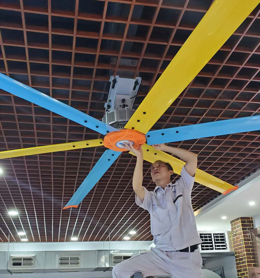 大型車間降溫通風(fēng)，永磁工業(yè)大風(fēng)扇低能耗免維護